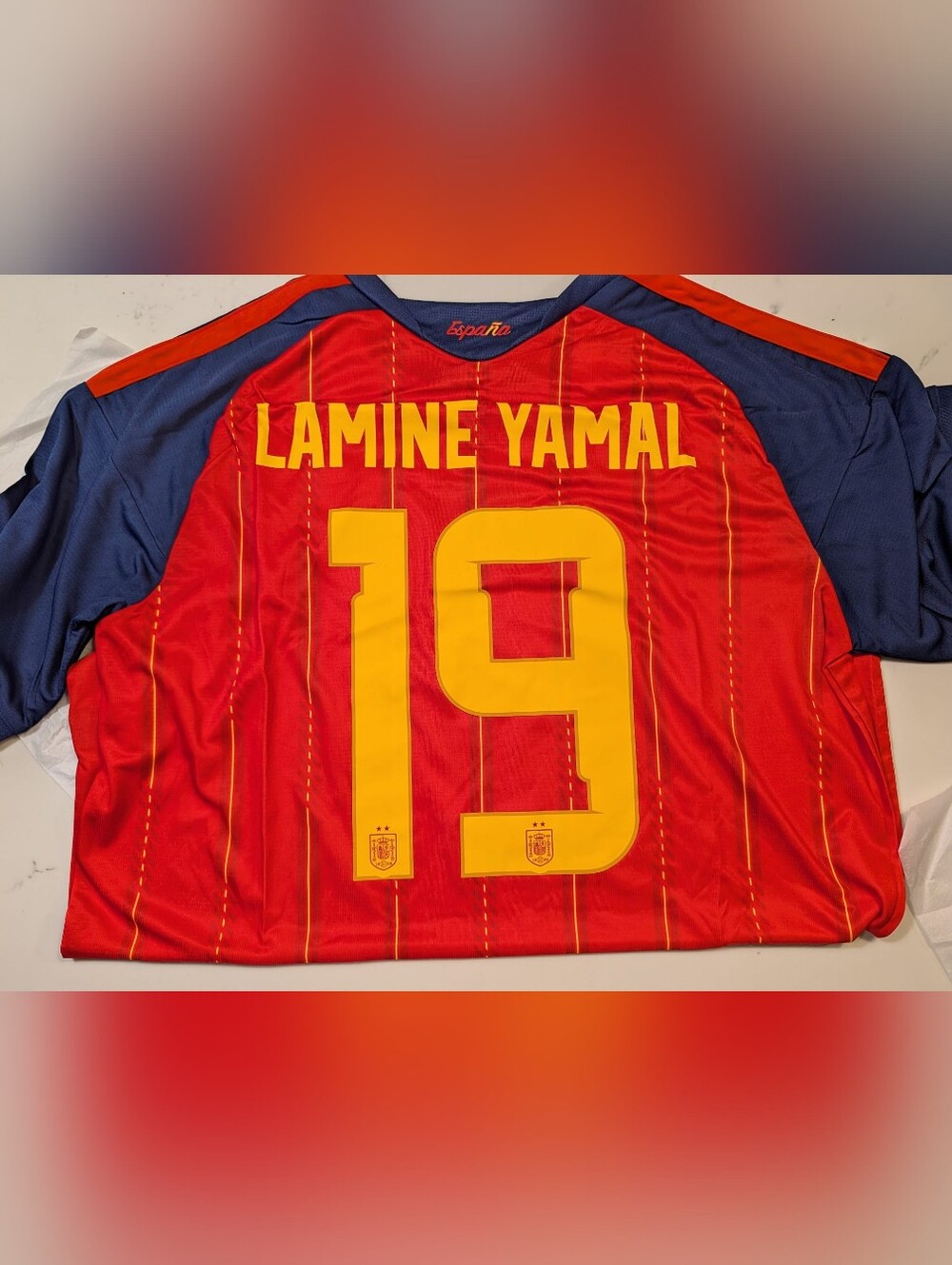 New With Tags Never Worn Lamine Yamal Jersey.